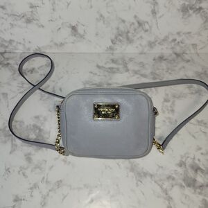 Michael Kors Small Crossbody Bag With Gold Chain Strap‎ Baby Blue